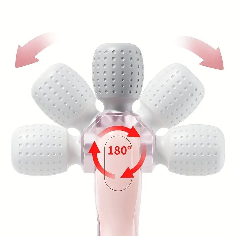180° Foldable Cordless Handheld Massager – 5-Speed Rechargeable Portable Full Body Massage Stick for Neck, Back, Shoulders, Waist & Legs